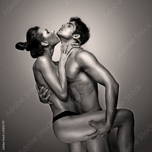 Photo: Passionate Naked Couple In Suggestive Pose Passionate Naked Couple In Suggestive Pose