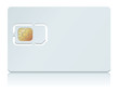 Vector illustration of blank SIM Card.