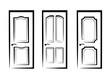 Vector: doors collection of isolated illustration doors collection of isolated illustration