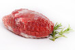 Rollbraten an Rosmarinzweig
