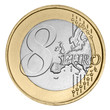 Eight euro coin Eight euro coin