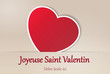 Carte saint valentin