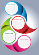 Vector brochure page design concept