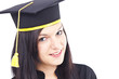 Graduating woman