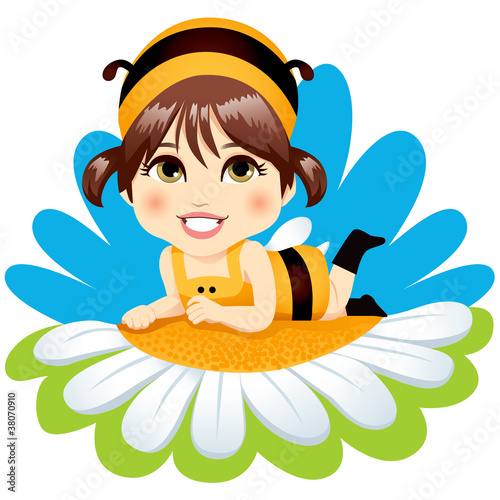 Vector: Baby Bee Girl Baby Bee Girl