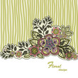 Mustard floral background