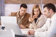 Young professionals teamworking