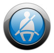 Metallic Orb Button "Seat Belt"