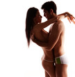 Topless Couple in Love
