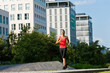 Urban sports - jogging fitness in the city