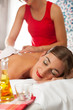 Wellness - woman getting massage in Spa