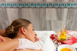 Wellness - woman getting massage in Spa