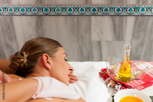 Photo: Wellness - woman getting massage in Spa Wellness - woman getting massage in Spa