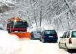 Snow Plow Cleaning The Road