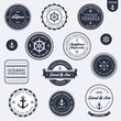 Vintage nautical labels Vintage nautical labels
