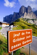 Grödnerjoch und Sellagruppe - Dolomiten - Alpen Grödnerjoch und Sellagruppe - Dolomiten - Alpen