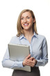 Geschäftsfrau mit Laptop