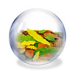 autumn glass ball