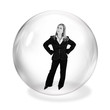 Foto: businesswoman in bubble businesswoman in bubble