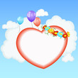 Vector: Abstract valentine card with heart Abstract valentine card with heart