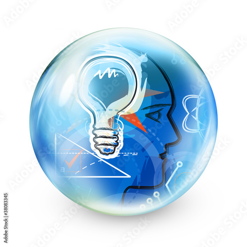 Illustration: mind power sphere mind power sphere
