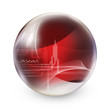 red abstract sphere
