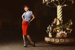 Photo: Pin Up Girl and carousel Pin Up Girl and carousel