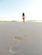footstep sand beach footstep sand beach