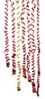 Background made from many colorful ribbons