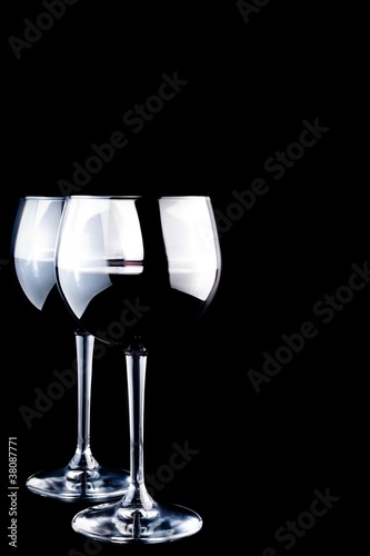 Photo: two glasses of wine two glasses of wine