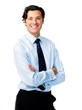 Approachable man in business attire