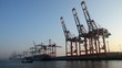 Containerterminal Frachtschiff