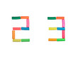 Plasticine alphabet Numbers (2,3) Plasticine alphabet Numbers (2,3)