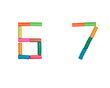 Plasticine alphabet Numbers (6,7) Plasticine alphabet Numbers (6,7)