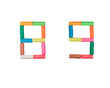 Plasticine alphabet Numbers (8,9) Plasticine alphabet Numbers (8,9)
