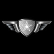 Photo en ligne au meilleur prix Shield with wings and star
