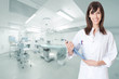 Smiling nurse in operating room
