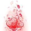 Valentines Day Card with flowers