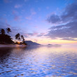 Sunrise at tropical beach