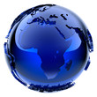 Blue glass globe Blue glass globe