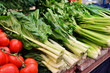 close up of salad and tomatoes