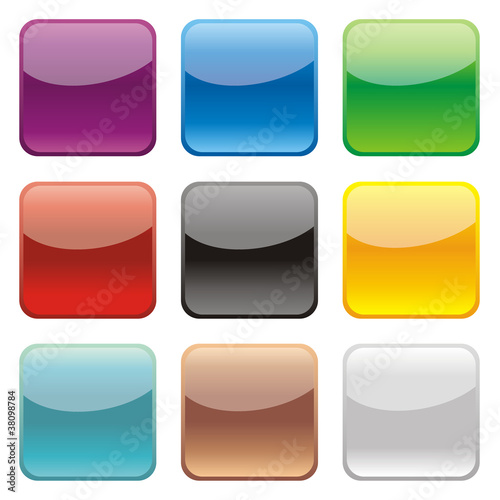 Illustration: Colored App Buttons Colored App Buttons