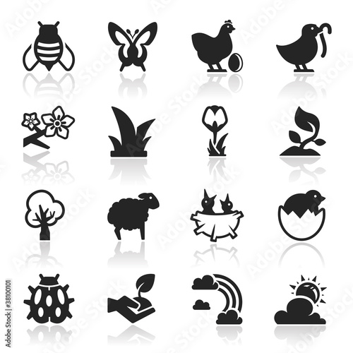 Vector: Icons set Spring Elegant series Icons set Spring Elegant series