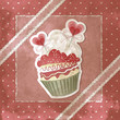 Dolcetto di San Valentino - Vintage Valentine's cupcake