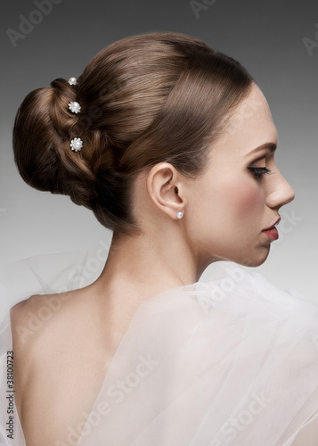 Photo: Woman with beautiful hairstyle Woman with beautiful hairstyle