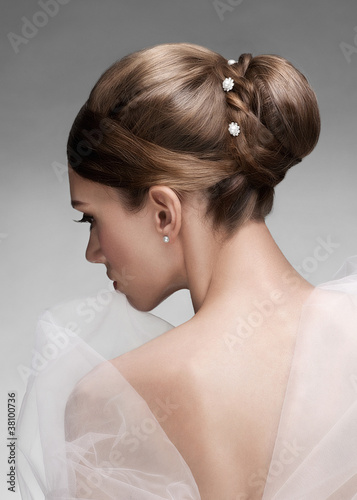 Photo: Woman with beautiful hairstyle Woman with beautiful hairstyle