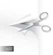 Paper cutting scissors