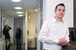 Young Businessman with Colleagues
