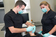 Patient at the dental practice