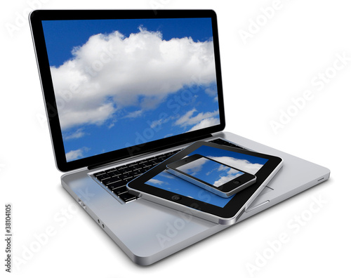 Illustration: laptop smartphone tablet laptop smartphone tablet
